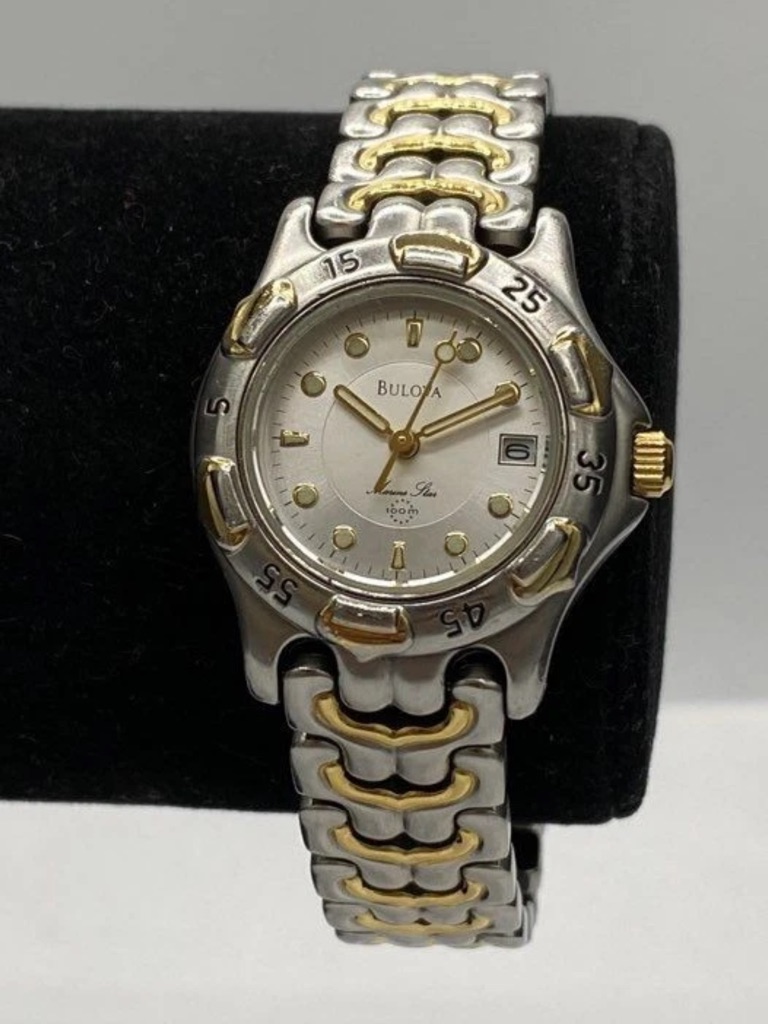 Bulova Two-Tone Silver And Gold Women's Wristwatch